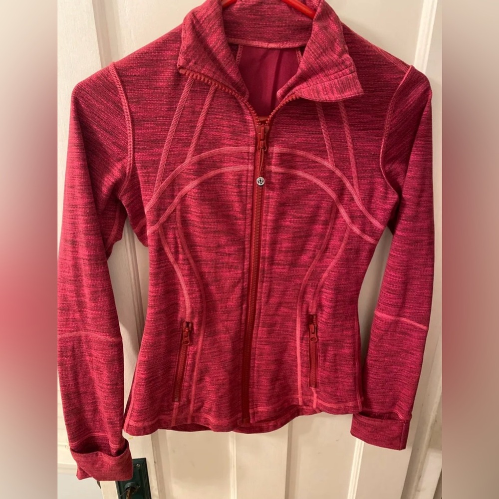lululemon athletica Women's Red Zip-Up Jacket